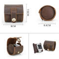 Contacts Family CF1125 Single Watch Position Crazy Horse Leather Watch Box Round Watch Storage Bo...