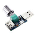 2 PCS HW-602 USB Fan Governor Wind Speed Controller Air Volume Regulator Cooling Mute Multifuncti...
