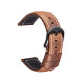 Quick Release Watch Band Crazy Horse Leather Retro Watch Band For Samsung Huawei,Size: 24mm   (Da...