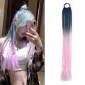 FQXBMW Colorful Braid Hair Band Wigs Corn Silk Colorful Dreadlocks Ponytail, Color: 02