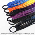 FQXBMW Colorful Braid Hair Band Wigs Corn Silk Colorful Dreadlocks Ponytail, Color: 08