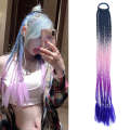 FQXBMW Colorful Braid Hair Band Wigs Corn Silk Colorful Dreadlocks Ponytail, Color: 31