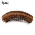 4 PCS Forehead Hair Root Padding And Combing Hair Pack, Colour: 10cm Light Brown