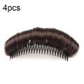 4 PCS Forehead Hair Root Padding And Combing Hair Pack, Colour: 10cm Dark Brown