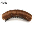 4 PCS Forehead Hair Root Padding And Combing Hair Pack, Colour: 12cm Light Brown