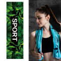 Fitness Cold Towel Outdoor Sports Cooling Quick-Drying Towel, Size: 100 x 30cm(Greenery)