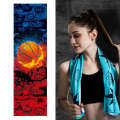 Fitness Cold Towel Outdoor Sports Cooling Quick-Drying Towel, Size: 100 x 30cm(Basketball)