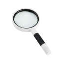 Hand-Held Reading Magnifier Glass Lens Anti-Skid Handle Old Man Reading Repair Identification Mag...