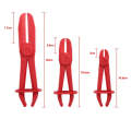 3 PCS/Set Car Nylon Hose Clamp Tool Set Brake Fuel Water Line Clamp Plier(Red)