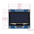 Waveshare 1.54 Inch OLED Display Module, 12864 Resolution, SPI / I2C Communication(Blue)