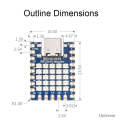 Waveshare 24594 55 RGB LED Matrix RP2040 Dual Core Processor Development Board