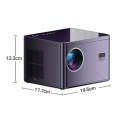 K1 1080P HD Motorized Focus Projector Home 5G Dual-Band WiFi Wireless Projector(US Plug)