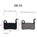 3 Pairs Mountain Bike Semi-Metallic Brake Pads M355 Oil Disc BB5 Resin Disc Brakes, Bagged(DB-S2)