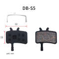 3 Pairs Mountain Bike Semi-Metallic Brake Pads M355 Oil Disc BB5 Resin Disc Brakes, Bagged(DB-S5)