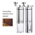 Household Stainless Steel Hand-Cranked Coffee Machine Grinder(Stainless Steel Model)