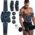 1082 EMS Muscle Training Abdominal Muscle Stimulator Home Fitness Belt(6 Pieces Blue Dot Belt)
