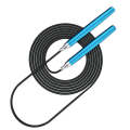 3m Jump Rope Fitness Physical Training Sports Bearing Skipping Rope(Blue)