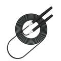 3m Jump Rope Fitness Physical Training Sports Bearing Skipping Rope(Black)