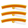 6 PCS Thickening Wear Resistant Scratch-Resistant Tire Wheel Steel Ring Protective Cover(Yellow)
