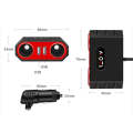 2 PCS Car Cigarette Lighter 1 In 2 Auto Multi-Function Mobile Phone Charger