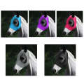 MMZ-001 Breathable Horse Mask Mosquito Insect And Fly Mask Equestrian Supplies(Rose Red)