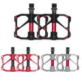 1 Pair PROMEND Mountain Bike Road Bike Bicycle Aluminum Pedals(PD-R87 Red)