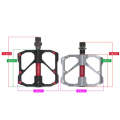 1 Pair PROMEND Mountain Bike Road Bike Bicycle Aluminum Pedals(PD-R87 Red)