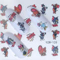 10 PCS Summer Colorful Nail Sticker Water Transfer Nail Decorations(YZW-125)