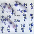 10 PCS Summer Colorful Nail Sticker Water Transfer Nail Decorations(YZW-126)