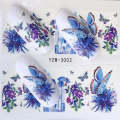 10 PCS Summer Colorful Nail Sticker Water Transfer Nail Decorations(YZW-1554)