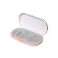 HW073 Portable Cut Medicine Large-capacity Pill Box Compartment Sealed Small Pill Box(Pink)