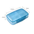 FY-8833 Detachable Medicine Storage Box Large Capacity Eight-compartment Plastic Pill Box(Blue)