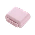 JS0018 Wheat Portable Sealed Pill Box with 6 Compartments For Pill Health Care Box(Pink)