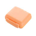 JS0018 Wheat Portable Sealed Pill Box with 6 Compartments For Pill Health Care Box(Solid Orange)