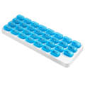 S-015 31 Grid Keyboard Type Plastic Pill Box(28.5x10.5x2.8cm)