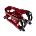KRSEC CNC Ultra Light Short-Handed Mountain Bike Aluminum Alloy 50mm Riser, Colour: Red Black