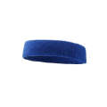 Enochle Sports Sweat-Absorbent Headband Combed Cotton Knitted Sweatband(Blue)