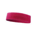 Enochle Sports Sweat-Absorbent Headband Combed Cotton Knitted Sweatband(Rose Red)