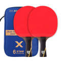 HUIESON Six Star 5-Layer Chicken Wing Tip + 2 Layer Carbon Double Side Continuous Table Tennis Ra...