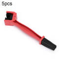 5 PCS BG-7168 Bicycle And Motorcycle Cleaning Brush Three-Sided Chain Brush, Colour: Red