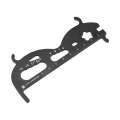 CYCLINGBOX Mountain Bicycle Chain Wear Measuring Ruler Measuring Chain Ruler Inspection Tool(Black)
