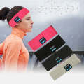 Bluetooth Headset Sports Headband Outdoor Running Yoga Sweat-Absorbent Headscarf, Colour: Black