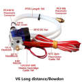 3D V6 Printer Extrusion Head Printer J-Head Hotend With Single Cooling Fan, Specification: Remote...