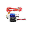 3D V6 Printer Extrusion Head Printer J-Head Hotend With Single Cooling Fan, Specification: Short ...