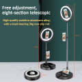 JMT2 Mobile Phone Live Fill Light Folding Telescopic Integrated LED Beauty Lamp Desktop Floor Sta...