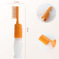 5 PCS Scale Press Hair Dye Bottle With Comb Teeth, Specification: 110ml(Yellow)