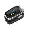 Finger Pulse Oximeter Finger Pulse Blood Oxygen Saturation Monitor, Colour: 130R Silver Black(Eng...
