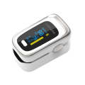 Finger Pulse Oximeter Finger Pulse Blood Oxygen Saturation Monitor, Colour: 130R Silver White(Eng...