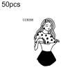 50 PCS Bad Girl Waterproof Dark Tattoo Stickers(CC6355)