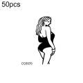 50 PCS Bad Girl Waterproof Dark Tattoo Stickers(CC6370)